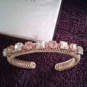 J. Crew narrow cuff goldtone bracelet